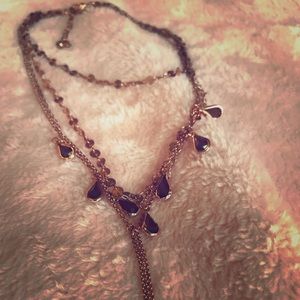 Free people layered choker necklace